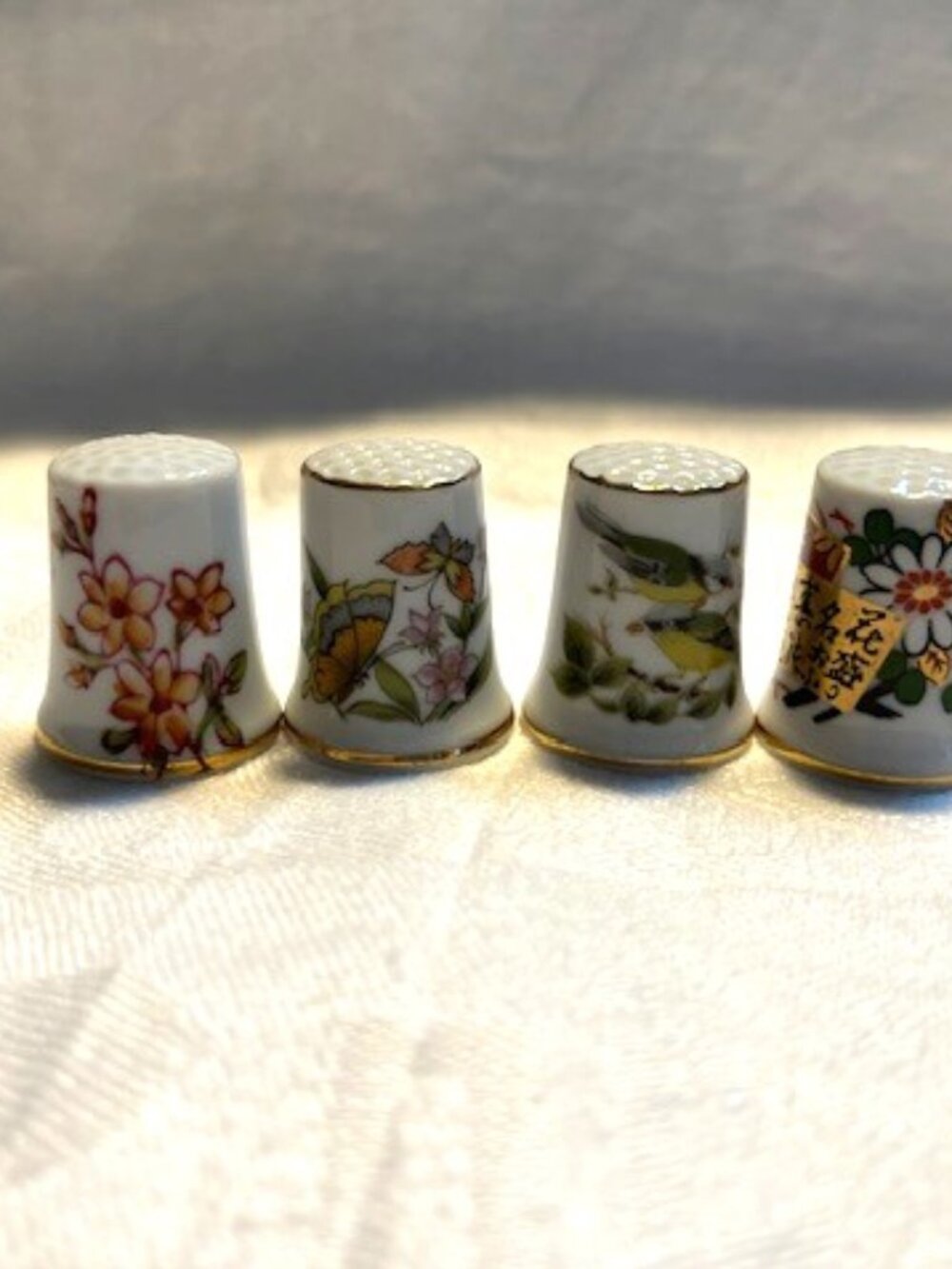 Japan Thimbles Lot of 4 Vintage